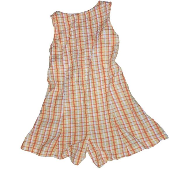 Basic‎ Image vintage seersucker romper with embroidered flowers - Picture 4 of 7